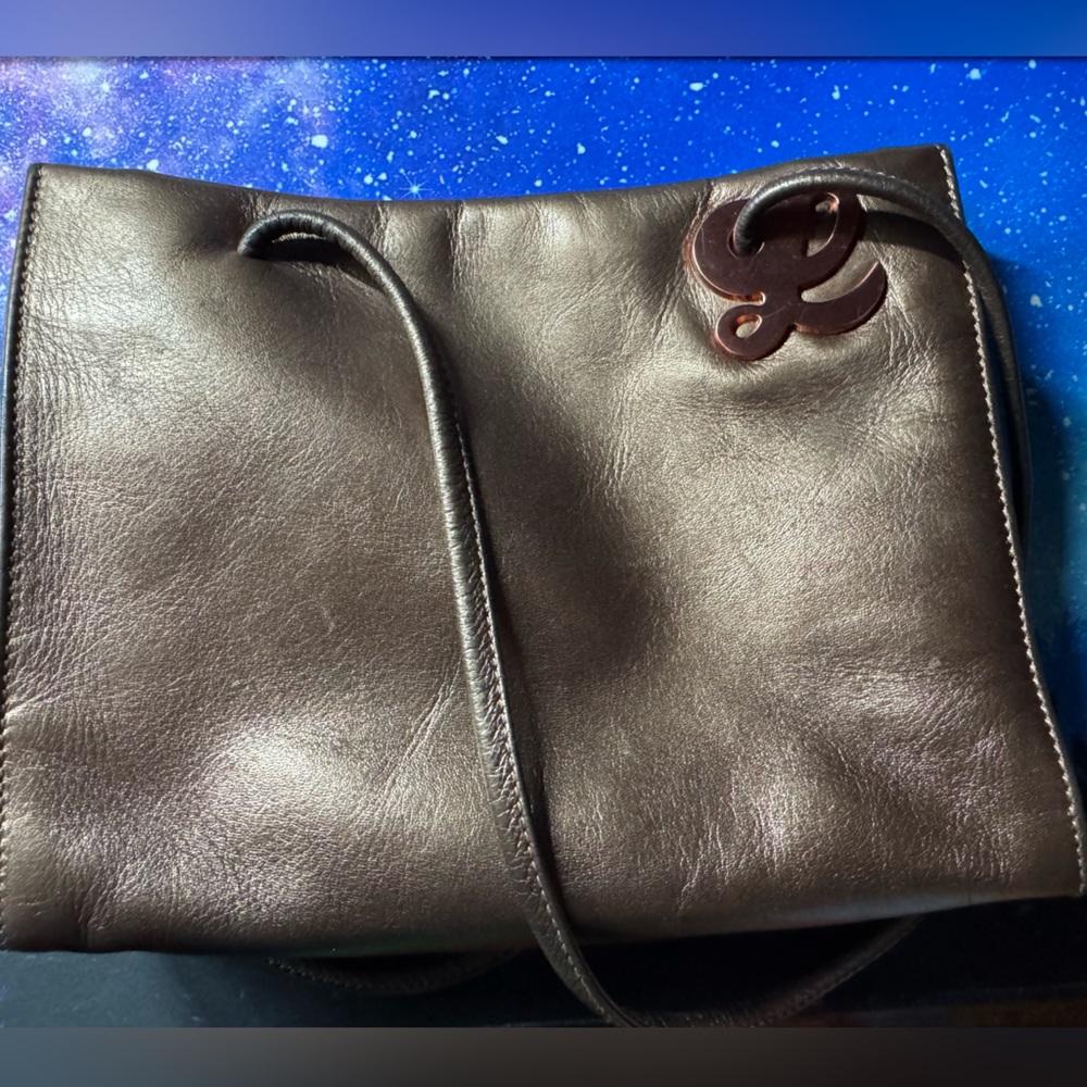 Bronze Loewe Leather Bag